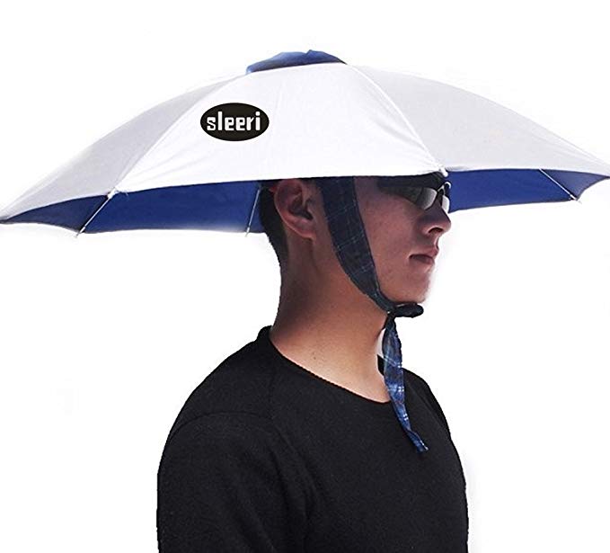 Outdoor Multifunction Foldable Sun Rain Umbrella Hat Cap for Fishing Camping