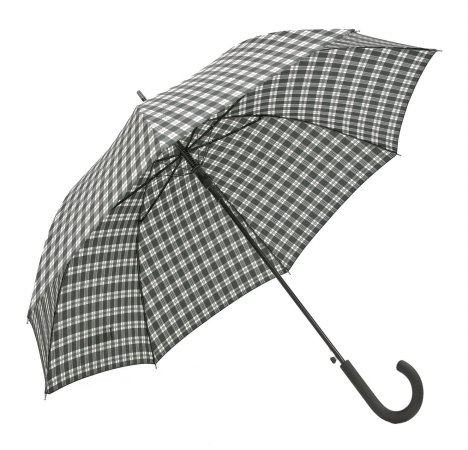 Elite Rain Couture Collection Auto Open Stick Umbrella (Plaid)