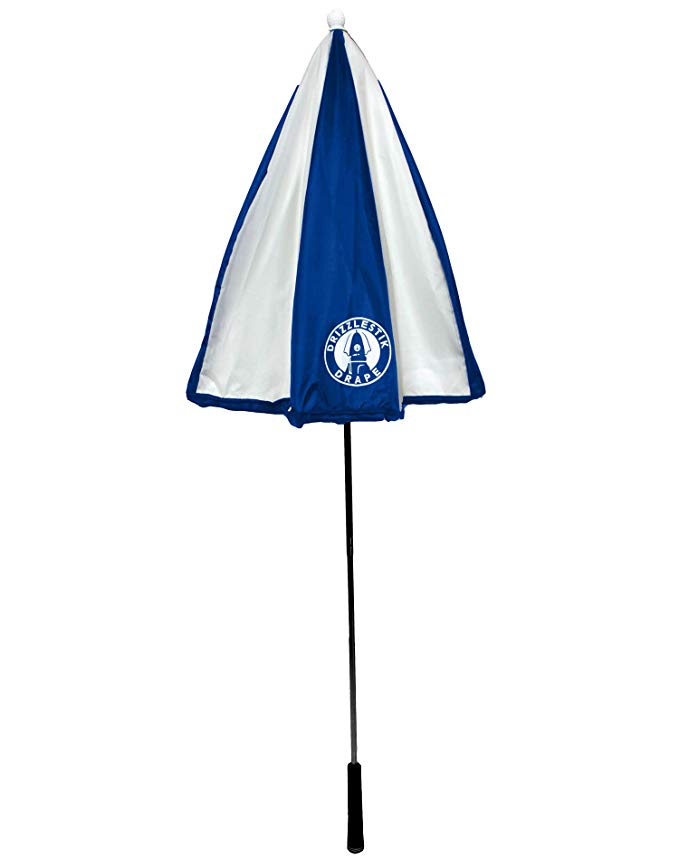 DrizzleStik Drape - Golf Club Umbrella (Navy/White)