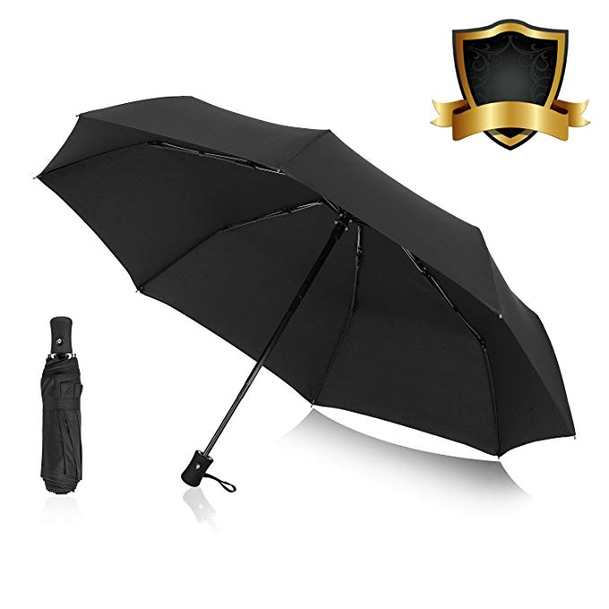 AIKELIDA Travel Umbrella, Mini Compact Automatic Sun & Rain Portable Umbrella