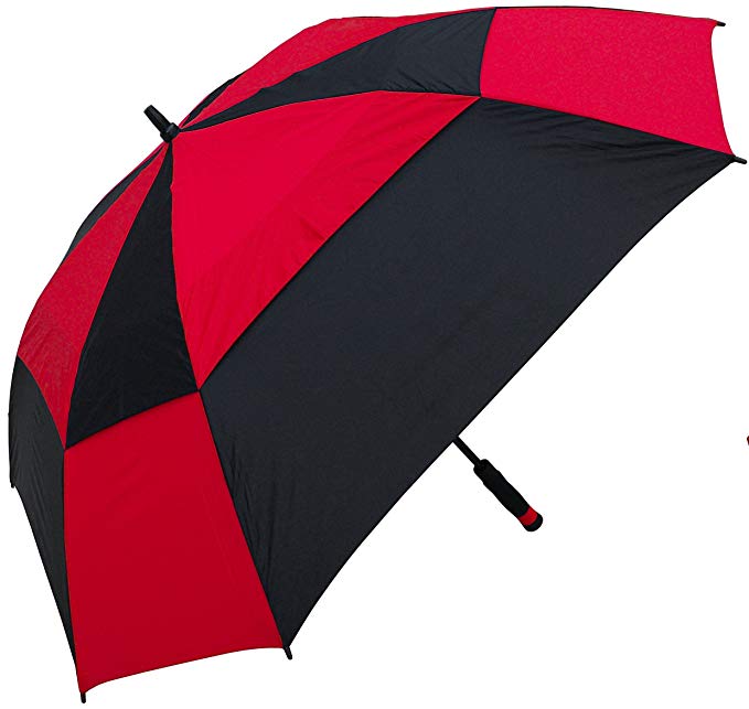 RainStoppers Windbuster Square Golf Arc Umbrella with Foam Handle, 60